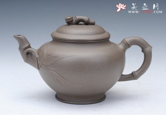 紫砂壶图片：笑樱竹节 - 宜兴紫砂壶网