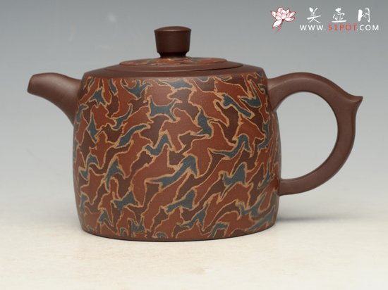 紫砂壶图片：绞泥一号  容量：300cc - 宜兴紫砂壶网
