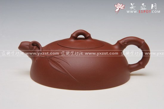 紫砂壶图片：扁竹 - 宜兴紫砂壶网