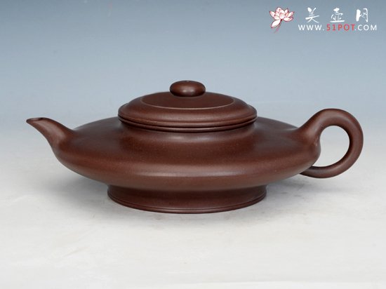 紫砂壶图片：虚扁 - 宜兴紫砂壶网