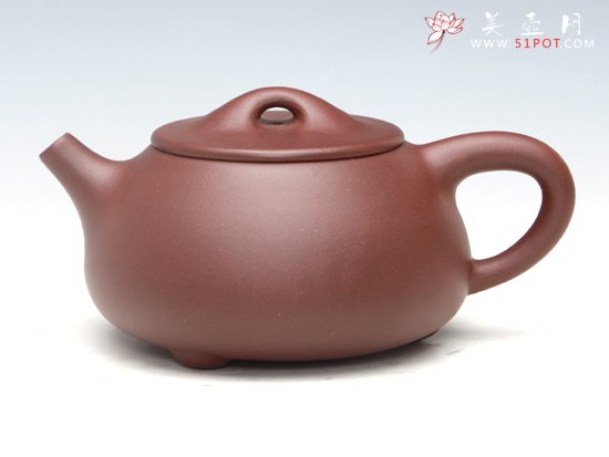 紫砂壶图片：石瓢（紫泥）340ML - 宜兴紫砂壶网