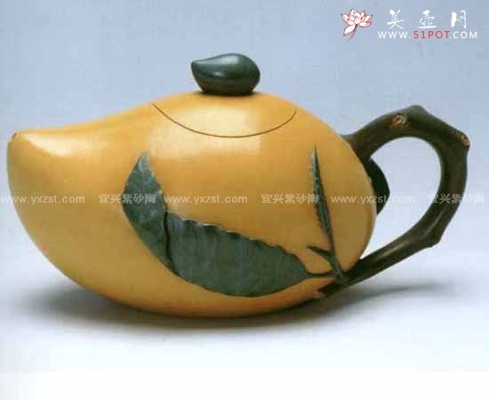 紫砂壶图片：芒果壶 - 宜兴紫砂壶网