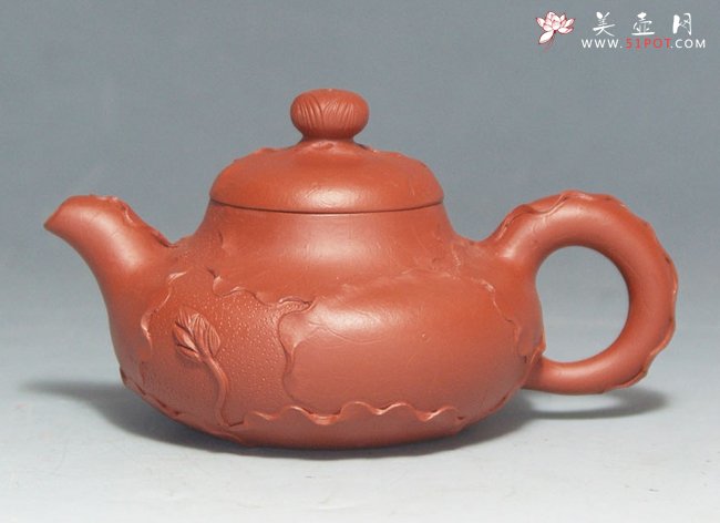 紫砂壶图片：荷叶 180CC - 宜兴紫砂壶网