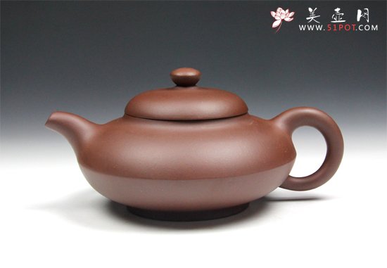 紫砂壶图片：【合欢壶】470cc 黄龙山原矿紫泥 - 宜兴紫砂壶网