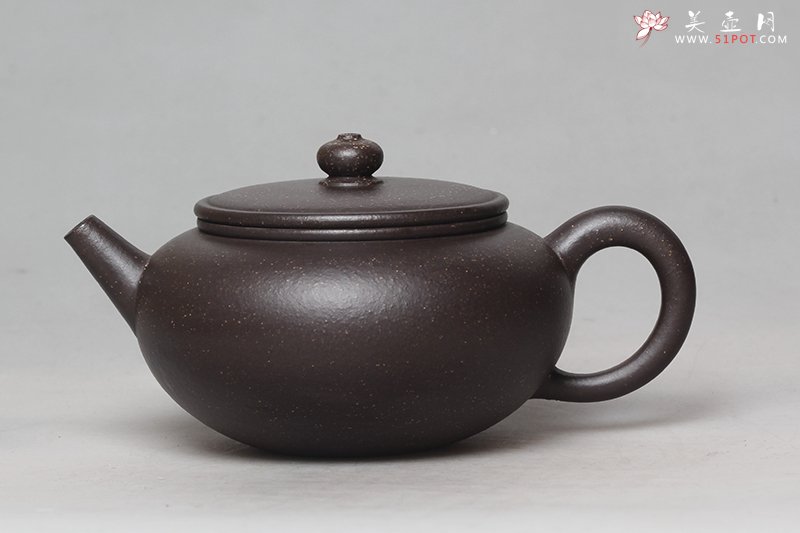 紫砂壶图片：怡圆（紫玉金砂） - 宜兴紫砂壶网