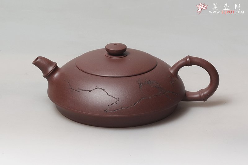 紫砂壶图片：扁竹节 - 宜兴紫砂壶网