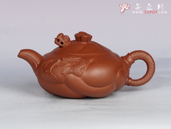 紫砂壶图片：鱼化龙 - 宜兴紫砂壶网