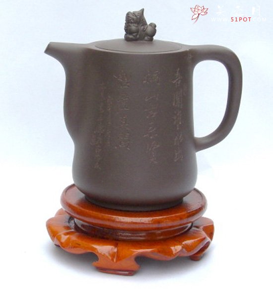 紫砂壶图片：柱型壶 - 宜兴紫砂壶网
