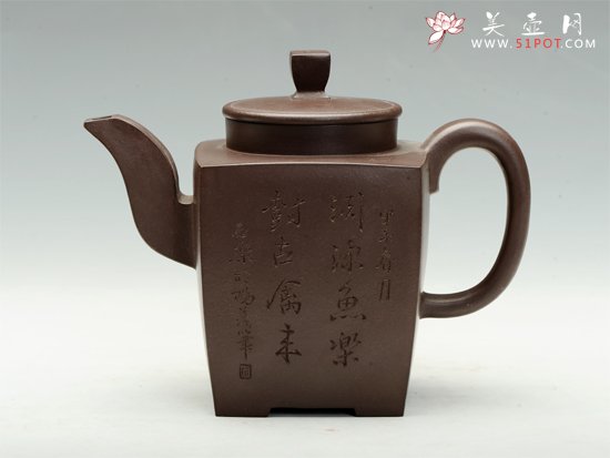 紫砂壶图片：四方玲珑 - 宜兴紫砂壶网