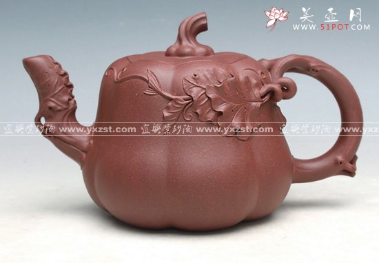 紫砂壶图片：南瓜 - 宜兴紫砂壶网