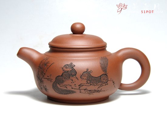 紫砂壶图片：云扁壶 - 宜兴紫砂壶网