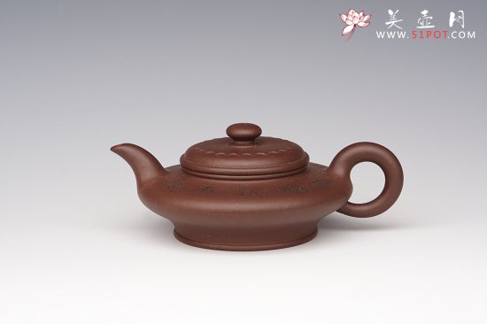 紫砂壶图片：虚扁 - 宜兴紫砂壶网