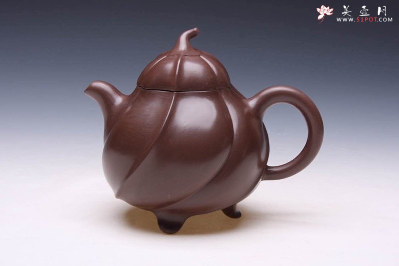 紫砂壶图片：旋金瓜 - 宜兴紫砂壶网