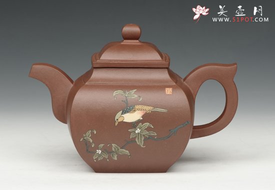 紫砂壶图片：喜上眉梢 - 宜兴紫砂壶网