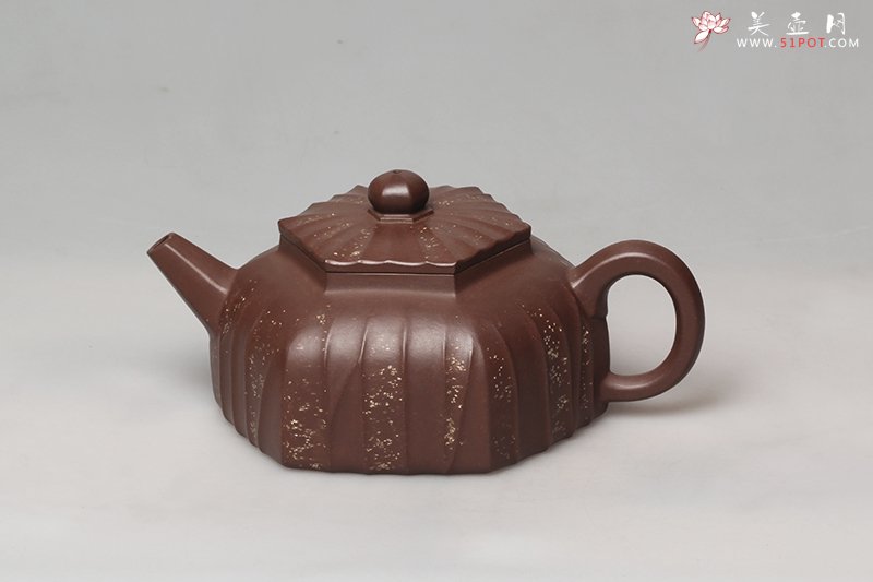 紫砂壶图片：金韵六方 - 宜兴紫砂壶网