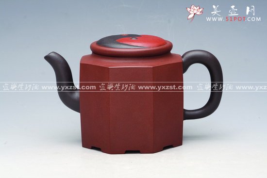 紫砂壶图片：天圆地方太极壶 - 宜兴紫砂壶网
