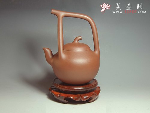 紫砂壶图片：北瓜提梁 - 宜兴紫砂壶网