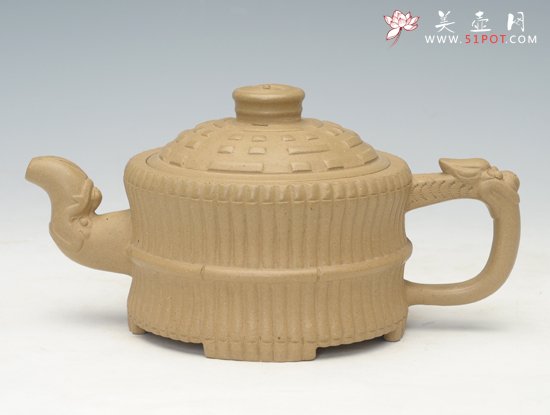 紫砂壶图片：龙头一捆竹 - 宜兴紫砂壶网