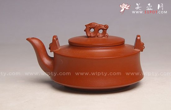 紫砂壶图片：提梁祥荣 - 宜兴紫砂壶网