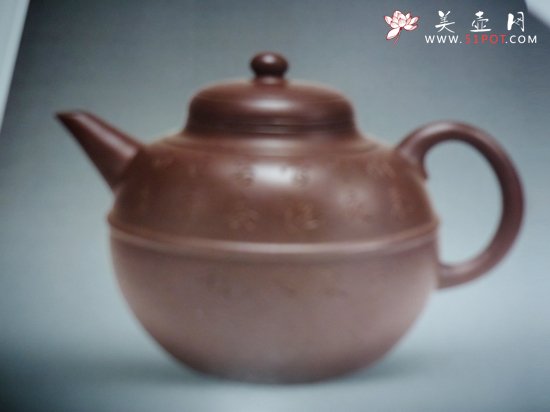 紫砂壶图片：腰线圆壶 - 宜兴紫砂壶网