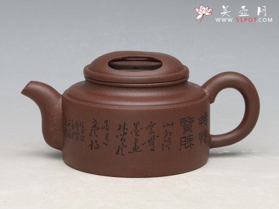 紫砂壶图片：牛盖洋桶 - 宜兴紫砂壶网