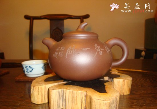 紫砂壶图片：茄段 - 宜兴紫砂壶网