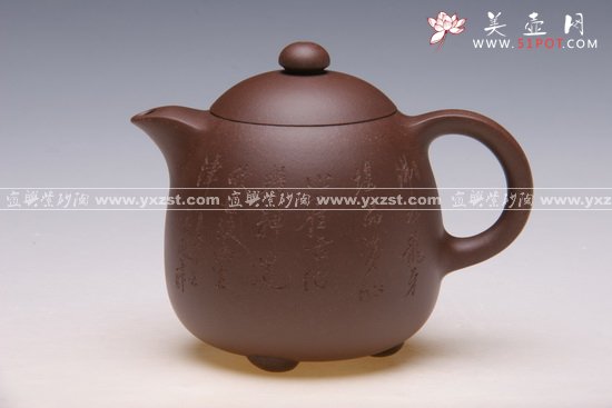 紫砂壶图片：唐美人  400cc - 宜兴紫砂壶网