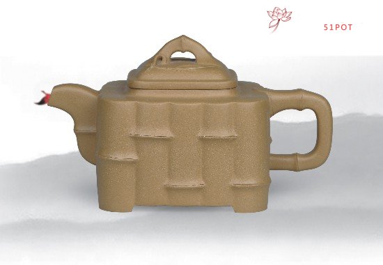 紫砂壶图片：四方竹段 - 宜兴紫砂壶网