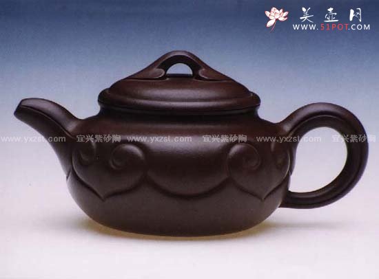 紫砂壶图片：仿古如意壶 - 宜兴紫砂壶网