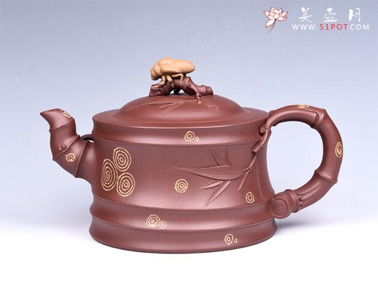 紫砂壶图片：竹韵 - 宜兴紫砂壶网