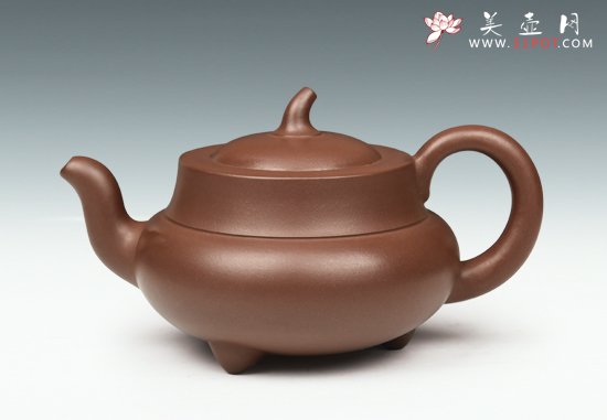 紫砂壶图片：三足北瓜 - 宜兴紫砂壶网