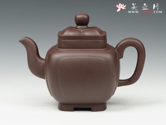 紫砂壶图片：四方菱花 - 宜兴紫砂壶网