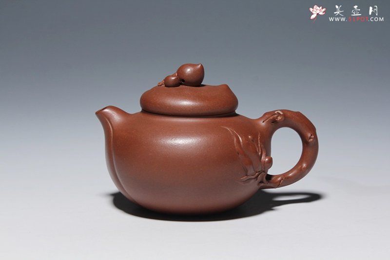紫砂壶图片：寿桃 - 宜兴紫砂壶网