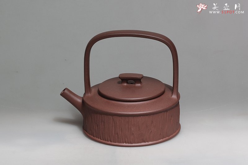 紫砂壶图片：线律提梁 - 宜兴紫砂壶网