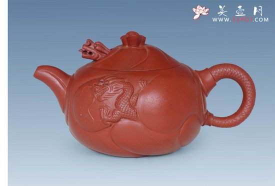 紫砂壶图片：鱼化龙2 - 宜兴紫砂壶网