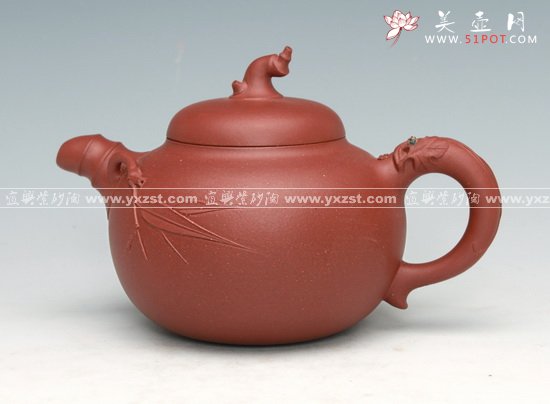 紫砂壶图片：茄竹 - 宜兴紫砂壶网