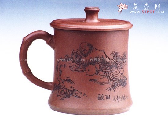 紫砂壶图片：竹节壶1 - 宜兴紫砂壶网