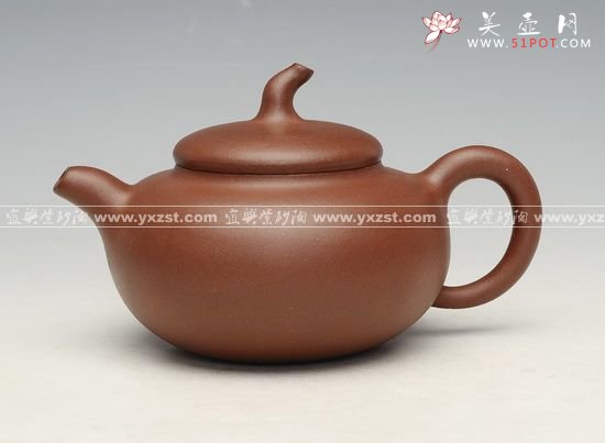 紫砂壶图片：新茄段全手工 - 宜兴紫砂壶网