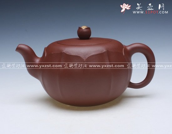 紫砂壶图片：荷花 - 宜兴紫砂壶网