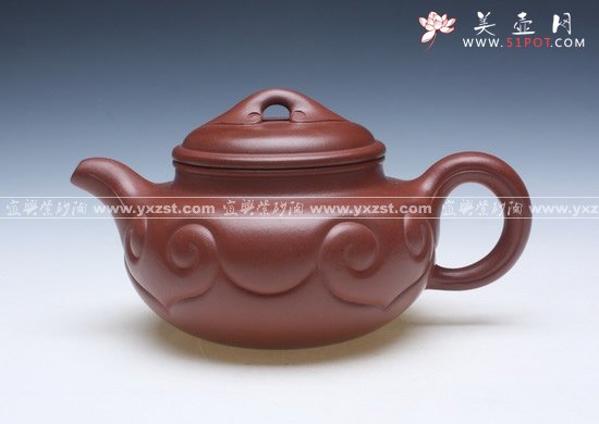 紫砂壶图片：仿古如意 - 宜兴紫砂壶网