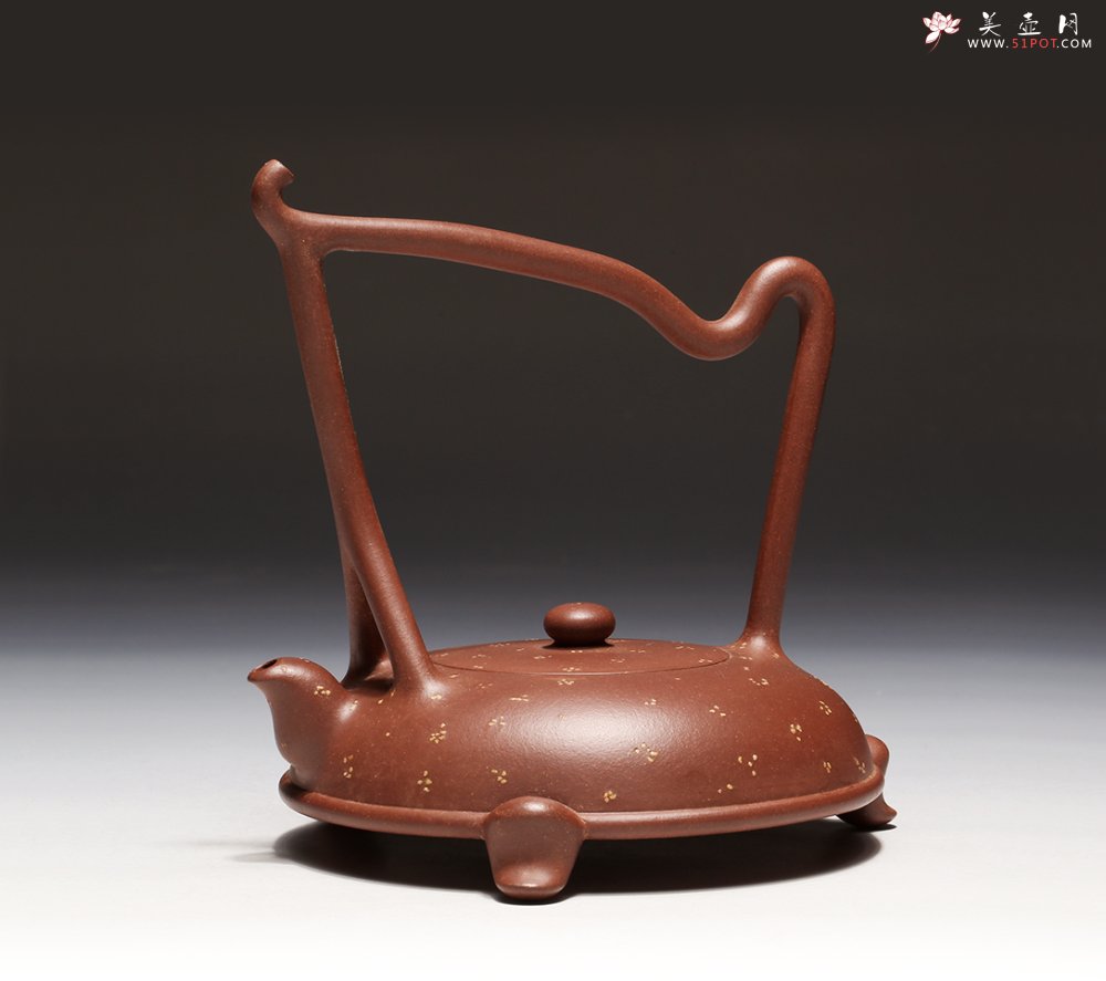 紫砂壶图片：茗陶提梁 - 宜兴紫砂壶网