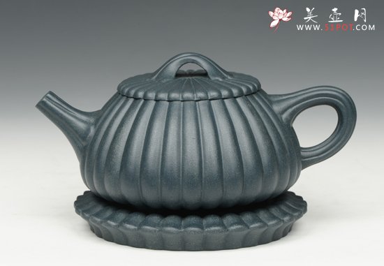 紫砂壶图片：锦囊石瓢 - 宜兴紫砂壶网