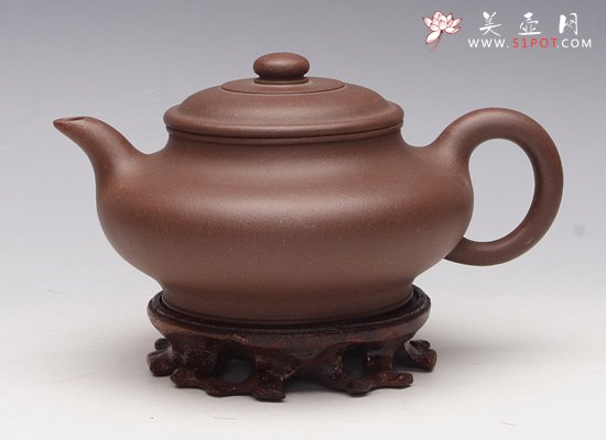 紫砂壶图片：虚扁 - 宜兴紫砂壶网