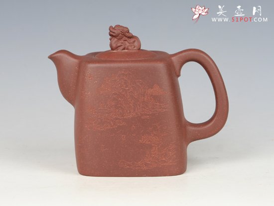 紫砂壶图片：四方汉堡 - 宜兴紫砂壶网