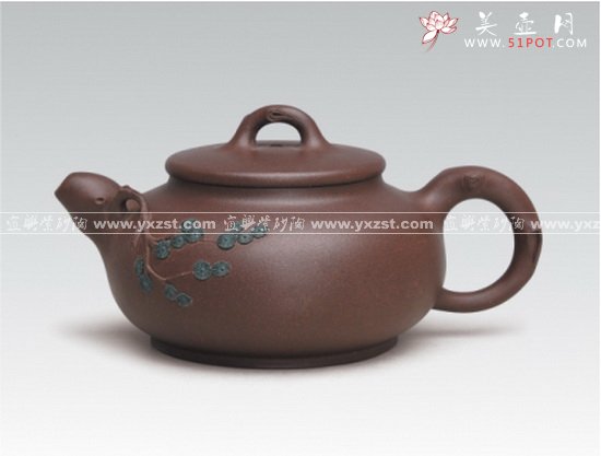 紫砂壶图片：岁寒三友（松） - 宜兴紫砂壶网