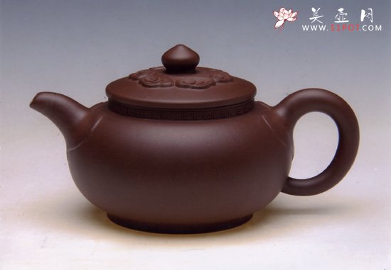 紫砂壶图片：幸福如意（2010年全手工一等奖） - 宜兴紫砂壶网