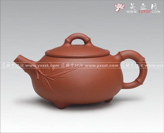 紫砂壶图片：竹石瓢 - 宜兴紫砂壶网