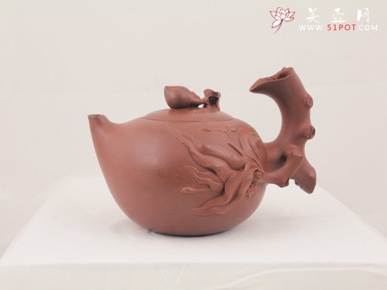 紫砂壶图片：长寿桃 - 宜兴紫砂壶网