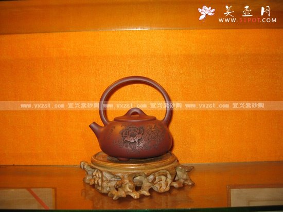 紫砂壶图片：提梁石瓢 - 宜兴紫砂壶网