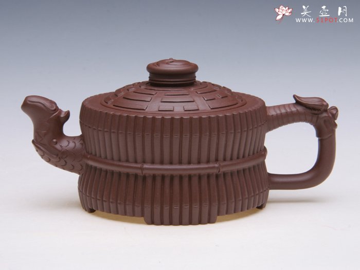 紫砂壶图片：龙头一捆竹 - 宜兴紫砂壶网